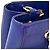 Borsa in pelle blu Salvatore Ferragamo - vista 8
