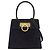 Gancini Borsa in camoscio nero Salvatore Ferragamo