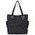 Gancini Borsa Tote Salvatore Ferragamo in tela nera Nero