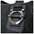 Gancini Borsa Tote Salvatore Ferragamo in tela nera Nero - vista 14