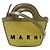 Bolsa de mão Marni Tropicaria Micro Verde Caqui
