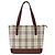 Borsa Tote Burberry in tela Beige Bordò