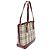 Borsa Tote Burberry in tela Beige Bordò - vista 4