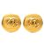 Chanel Vintage Coco Mark Clip-On Ohrringe Golden