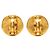 Chanel Vintage Coco Mark Clip-On Ohrringe Golden - Ansicht 2
