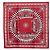 Hermès Foulard Hermes Carre 55 ALL ABOARD Nero Bianco Rosso