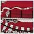 Hermès Foulard Hermes Carre 55 ALL ABOARD Nero Bianco Rosso - vista 6