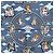 Hermès Foulard Hermes Carre 45 CARRES VOLANTS Blu Multicolore - vista 3