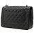 Borsa a tracolla Chanel Matelassé Coco Mark Double Flap con catena Nero - vista 2