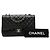 Borsa a tracolla Chanel Matelassé Coco Mark Double Flap con catena Nero - vista 7