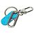 Louis Vuitton Keychain LV Signature Silvery Blue