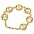 Bracciale a catena vintage Chanel Coco Mark D'oro - vista 2