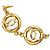 Bracciale a catena vintage Chanel Coco Mark D'oro - vista 3
