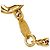 Bracciale a catena vintage Chanel Coco Mark D'oro - vista 5