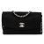 Borsa a tracolla Chanel Matelassé Coco Mark Nero