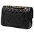 Timeless Borsa a tracolla Chanel Matelassé Black Double Flap Nero - vista 2