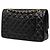 Chanel Matelassé 25 Coco Mark Double Flap Schultertasche mit Kette Schwarz - Ansicht 2