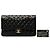 Chanel Matelassé 25 Coco Mark Double Flap Schultertasche mit Kette Schwarz - Ansicht 7