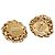 Orecchini a clip Chanel Coco Mark motivo stelo di riso placcati in oro D'oro