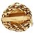 Orecchini a clip Chanel Coco Mark motivo stelo di riso placcati in oro D'oro - vista 4