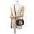 Borsa a tracolla Burberry TB Monogram Stripe in pelle Marrone Nero Bianco - vista 4
