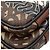 Borsa a tracolla Burberry TB Monogram Stripe in pelle Marrone Nero Bianco - vista 6