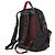 Zaino in nylon con borchie Christian Louboutin Nero Rosso - vista 2