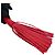 Borsa a tracolla in pelle Attini Jimmy Choo Rosso - vista 9