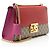 Borsa a tracolla media Gucci GG Supreme Padlock Marrone Beige - vista 2