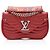 Borsa a tracolla Louis Vuitton New Wave Chain MM in pelle di vitello Rosso