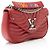 Borsa a tracolla Louis Vuitton New Wave Chain MM in pelle di vitello Rosso - vista 2