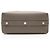 Tory Burch Mercer Satchel aus genarbtem Leder Grau - Ansicht 4