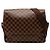 Borsa a tracolla Louis Vuitton Damier Shelton MM Marrone