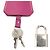 Sac à main Prada avec plaque logo triangle Rose - vue 6