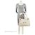 Sac Tote Large Gucci en cuir Horsebit 1955 avec chaîne Blanc - vue 5