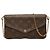 Borsa a tracolla Louis Vuitton Pochette Felicie Marrone