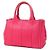 Prada Canapa Mini Handtasche mit Dreieckslogo Pink - Ansicht 2