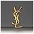 Autre Marque Portafoglio a catena Saint Laurent in pelle di vitello liscia Monogram Cassandre - vista 9