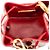 Prada Triangle Logo Mini Chain Shoulder Pouch Red - view 4
