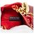 Prada Triangle Logo Mini Chain Shoulder Pouch Red - view 7
