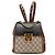 Padlock Gucci GG Supreme Rucksack mit Vorhängeschloss Mehrfarben