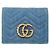 Cartera compacta bi-fold Gucci GG Marmont Azul