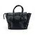 Céline Celine Luggage em couro gofrado Micro Preto - vista 2