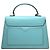 Gucci Padlock Top Handle Leather Medium Blu - vista 2