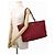 Borsa Tote MCM Visetos in nylon e pelle borchiata Bordò - vista 4