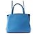 Valextra Triennale Medium Lederhandtasche Blau