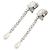 Miu Miu silberne Clip-Ohrringe mit Strass - Ansicht 2