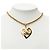 Collana a catena vintage Chanel Coco Mark con motivo a cuore D'oro - vista 5