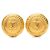Chanel Vintage Coco Mark Ohrringe Golden