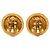 Chanel Vintage Coco Mark Ohrringe Golden - Ansicht 2